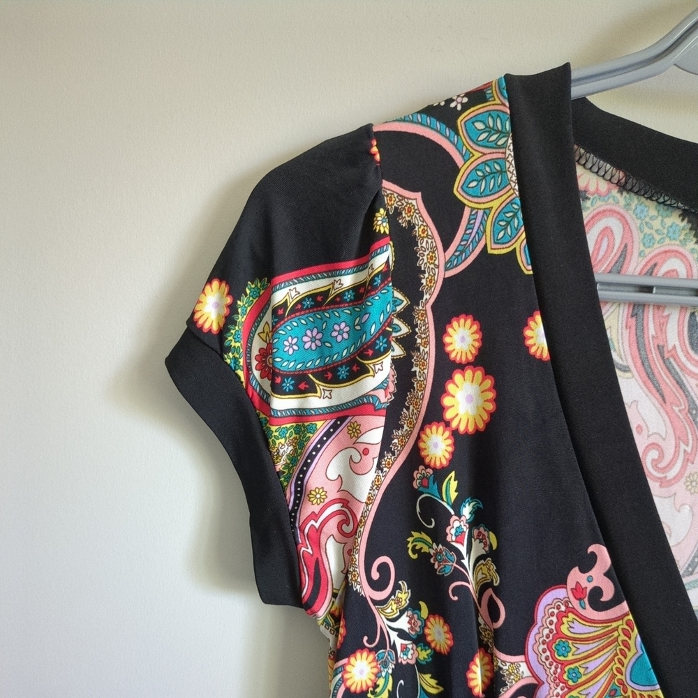 Lipstick Y2K Vintage Paisley Empire Waist Dress Size Large - Picture 4 of 6